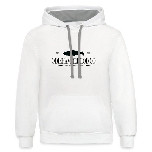 TRDMRK Hoodie - white/gray